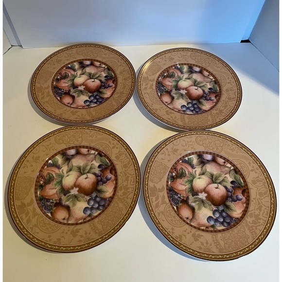 Fitz and Floyd Classic Collection Tuscany Collage Set of 4 Salad/ Dessert Plates - Picture 8 of 8